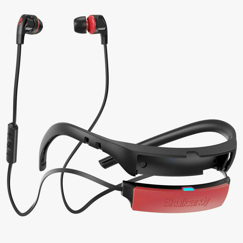 Skullcandy Smokin Bud 2 Wireless, In-Ear, Earbuds, Bluetooth Headphone – Black/Red