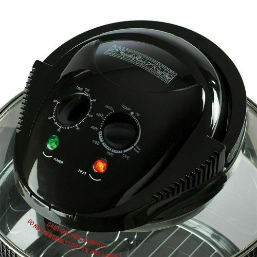Daewoo Deluxe 17L 1300W Halogen Air Fryer with an Extension Ring- Black - Image 5