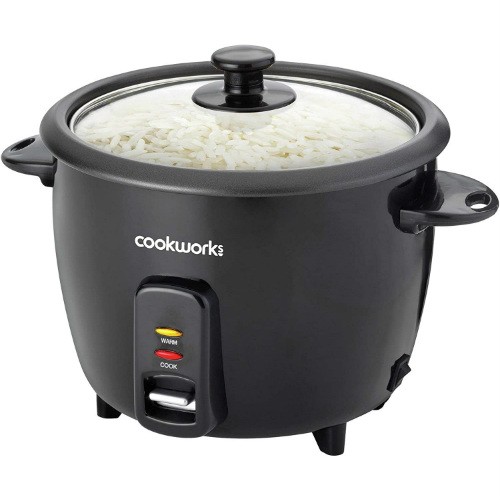 Cookworks 1.5L Rice 500 Watts Cooker – Black