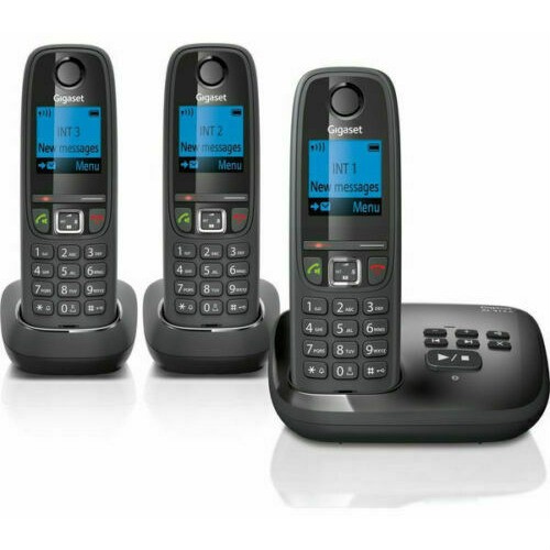 GIGASET AL415A Cordless Phone with Answering Machine Triple Handsets