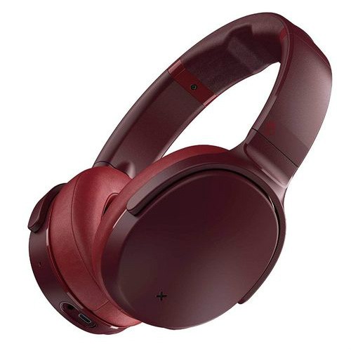 Skullcandy Venue Active Noise Cancelling Headphones – Rapid Charge 24 Hour Battery Life – Moab/Red