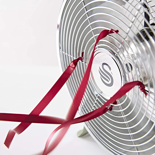 Swan SFA12630CN, Retro 8 Inch Floor, Desk Clock Fan, Low Noise ...
